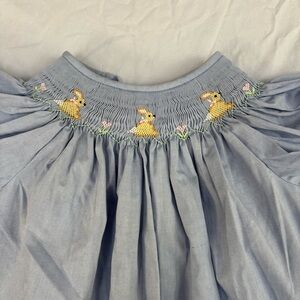Collection Bebe Light Blue Smocked Bunny Easter Dress Vive La Fete